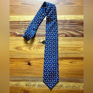 Brooks Brothers Tie, NWT, Lucky #7 Shamrock Horseshoe Classic Neck Tie, Blue